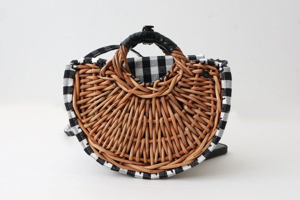 画像3: ギンガム・扇トートミニ