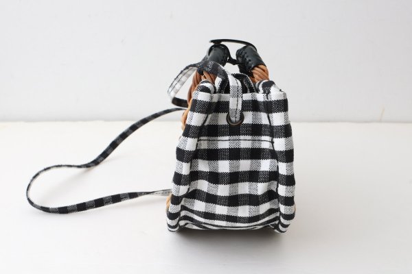画像4: ギンガム・扇トートミニ