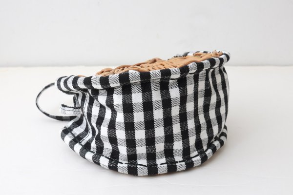 画像5: ギンガム・扇トートミニ