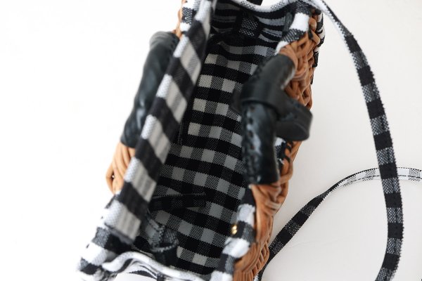 画像10: ギンガム・扇トートミニ