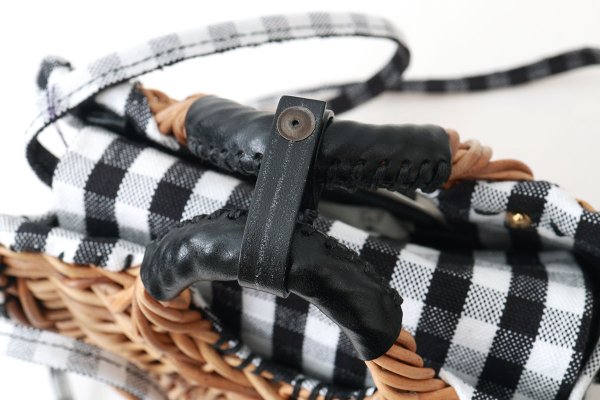 画像8: ギンガム・扇トートミニ