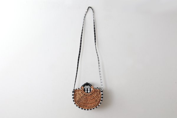 画像6: ギンガム・扇トートミニ