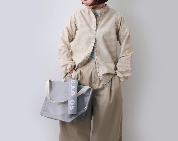 画像16: PVC Y字トート M・6号 PVCキャンバス (14531:IVBK)