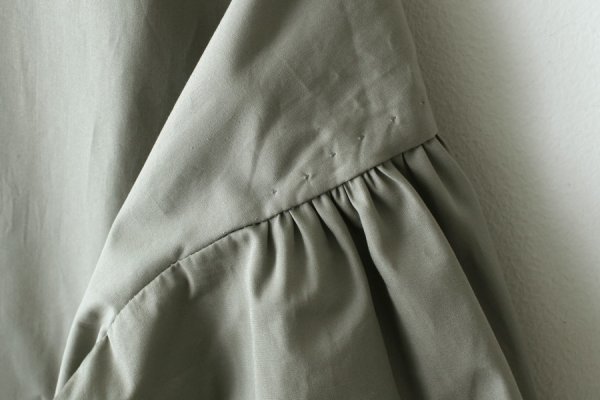 画像7: II TEN KI 高密度サテン 長袖ブラウス (GY)