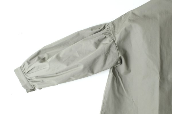 画像5: II TEN KI 高密度サテン 長袖ブラウス (GY)