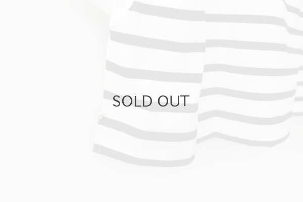 画像7: フレンチスリーブ・シャツ コットンジャージー・ボーダー (55502:WHBK)