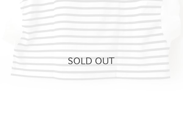 画像6: フレンチスリーブ・シャツ コットンジャージー・ボーダー (55502:WHBK)