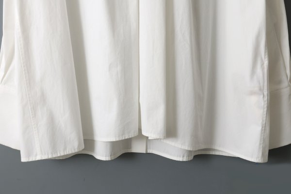 画像5: 高密度サテン ギャザーブラウス (53601:WH)