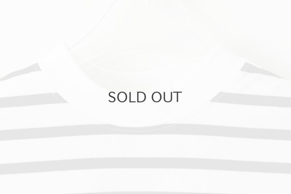 画像3: フレンチスリーブ・シャツ コットンジャージー・ボーダー (55502:WHBK)