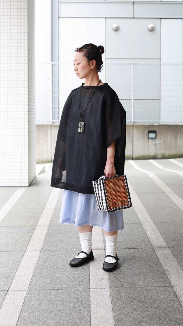 画像8: SALE25%OFF!! 80/1 無地 ノースリーブOP (242-1635:BK)