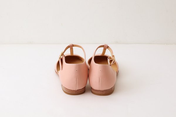 画像3: カーフレザー Tストラップシューズ（22505:BPK）