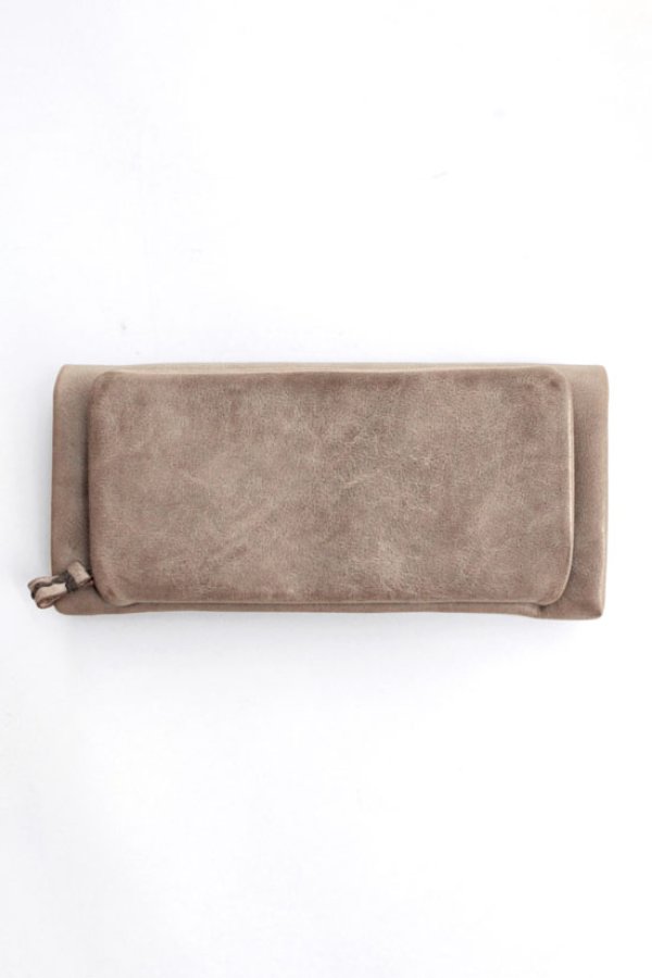 画像2: ショルダーレザー ソフト長財布（OAK）