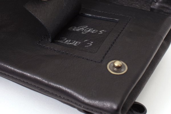 画像8: 牛ソフトレザー ステッチ ソフト長財布(BK)