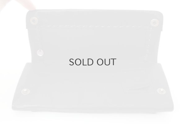 画像6: 牛ソフトレザー ステッチ ソフト長財布（BK）