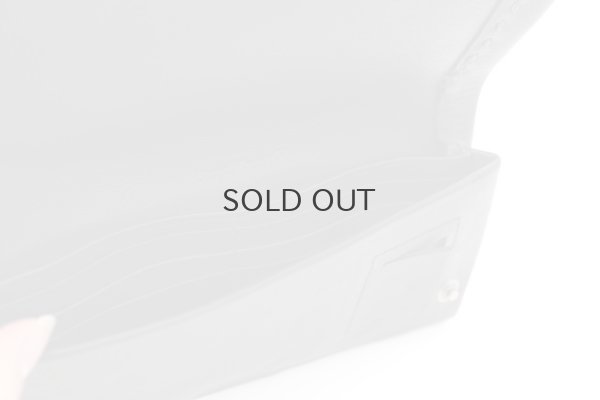 画像9: 牛ソフトレザー ステッチ ソフト長財布（BK）