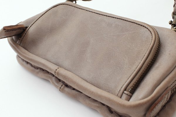 画像8: ショルダーレザー籐付き長財布 E金具 (OAK）