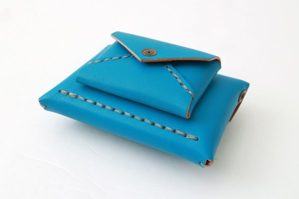 画像3: ベルトレザー 封筒型サイフ (35636:BL)
