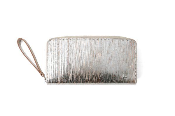 画像1: ツリーノットメタリック E金具 長サイフ・ファスナー (SV)