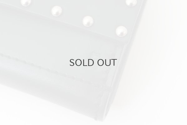 画像4: オイルショルダー 素押しカシメ 三つ折り財布 (BK)