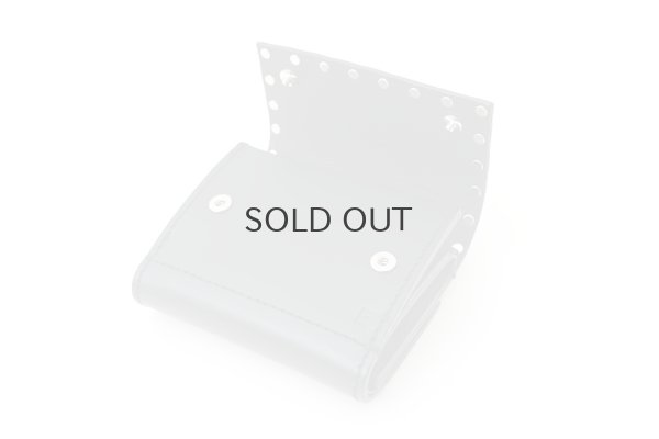 画像5: オイルショルダー 素押しカシメ 三つ折り財布 (BK)