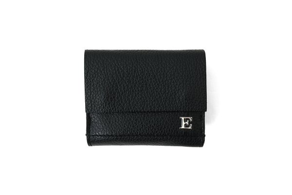 画像1: フニュシュリンク E金具 三つ折り財布 (BK)