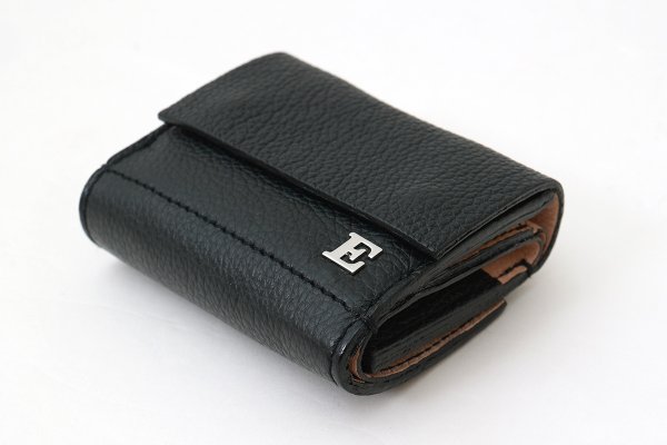 画像3: フニュシュリンク E金具 三つ折り財布 (BK)