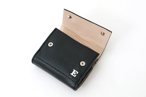 画像5: フニュシュリンク E金具 三つ折り財布 (BK)