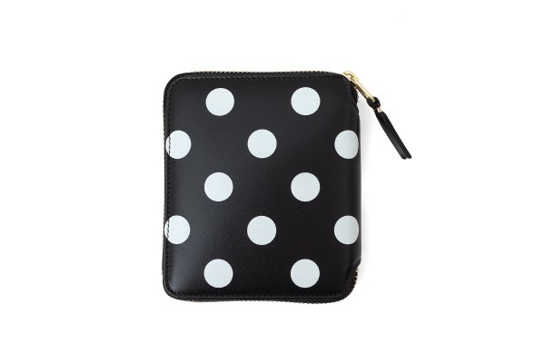 画像1: CDG WALLET Polka Dots Printed (BK)