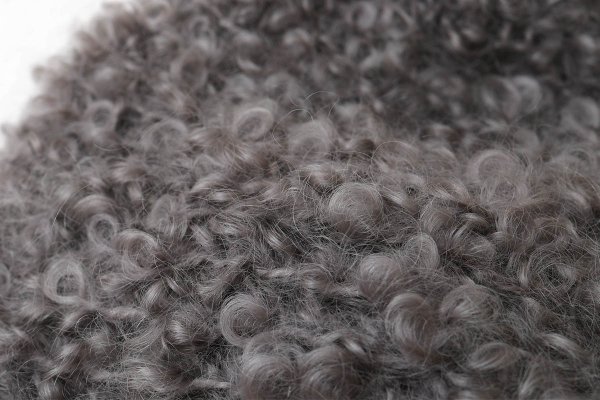 画像4: 【受注生産】別注!! モヘアループ ニットクロッシェ (GY)