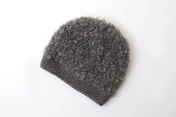 画像3: 【受注生産】別注!! モヘアループ ニットクロッシェ (GY)