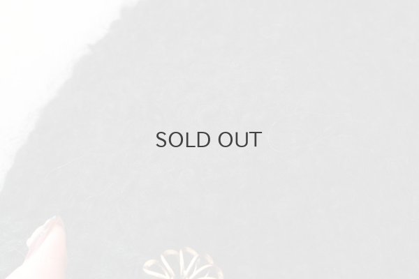 画像5: 別注!! モヘアループ 耳当て付きニットクロッシェ (BK:花型ボタン)