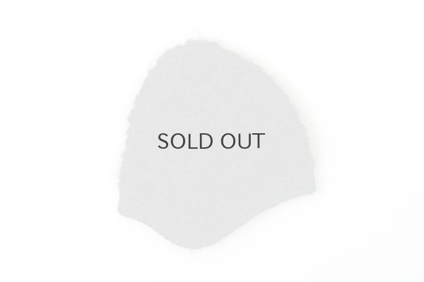 画像2: 別注!! モヘアループ 耳当て付きニットクロッシェ (BK:花型ボタン)