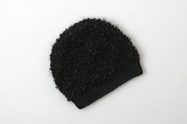 画像2: 別注!! モヘアループ ニットクロッシェ (BK)