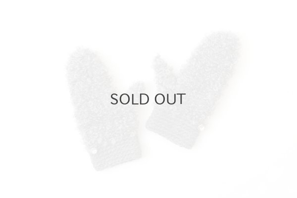 画像1: 別注!! モヘアループ ミトン (GY)