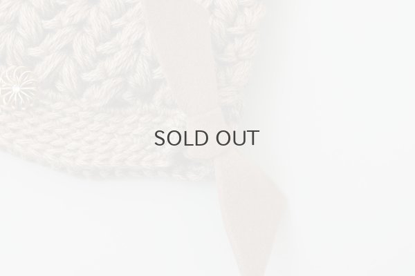 画像4: 別注!! ボーボリー ニットクロッシェ フェルトリボン付き  (BR) 