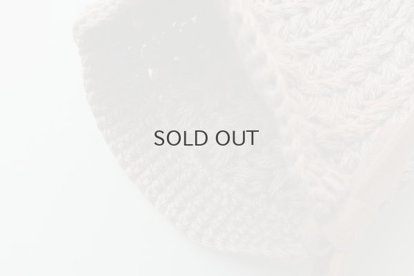 画像5: 別注!! ボーボリー ニットクロッシェ フェルトリボン付き  (BR) 