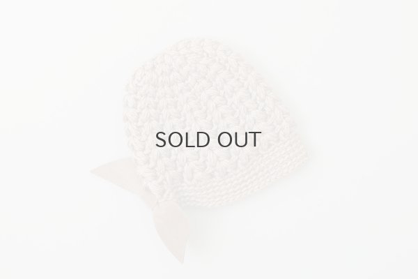 画像2: 別注!! ボーボリー ニットクロッシェ フェルトリボン付き  (BR) 