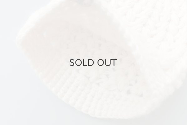 画像4: 別注!! ボーボリー ニットクロッシェ (WH) 