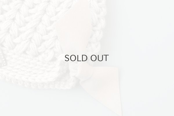 画像4: 別注!! ボーボリー ニットクロッシェ フェルトリボン付き  (LGY) 