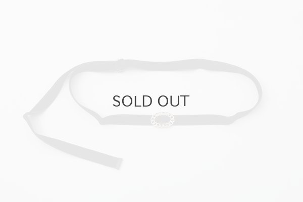 画像1: 別注!! チェーンバックル リボンベルト