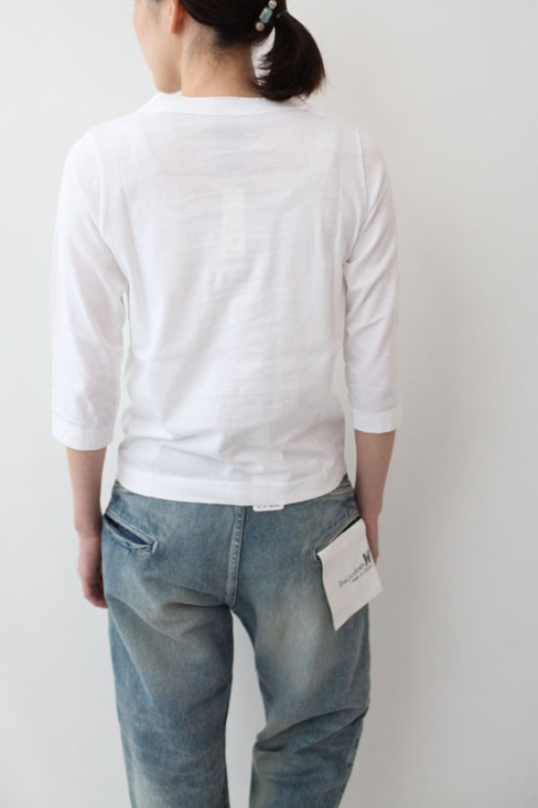 画像7: 30/-天竺 七分袖Tシャツ(6450:KH)