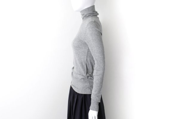 画像8: 60/-フライス タートルネックプルオーバー（6520:BK）