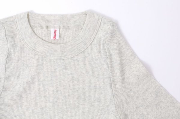 画像3: 40/一丸胴テレコ クルーネック長袖プルオーバー (6014:OTM)