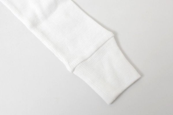 画像3: 40/一丸胴テレコ クルーネック長袖プルオーバー (6014:WH)