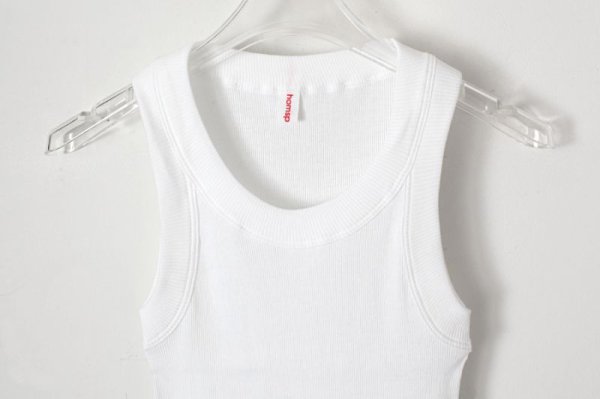 画像3: 40/-丸胴テレコ ノースリーブプルオーバー（6388:WH）