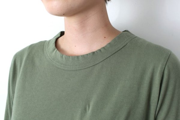 画像7: 30/-天竺 七分袖Tシャツ(6450:BK)