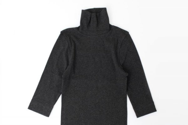 画像3: 40/- 丸胴テレコ 五分袖タートルプルオーバー（6208:TCH）