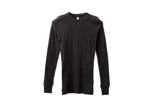 画像1: 40/一丸胴テレコ クルーネック長袖プルオーバー (6014:TDCH)