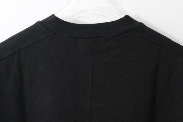 画像7:  40/2天竺 六分袖プルオーバー (6366:BK)