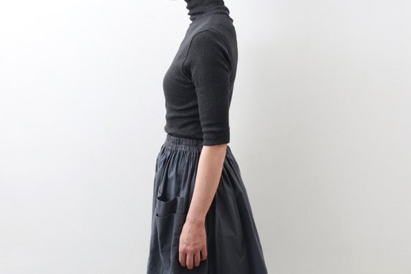 画像14: 40/- 丸胴テレコ 五分袖タートルプルオーバー（6208:TCH）